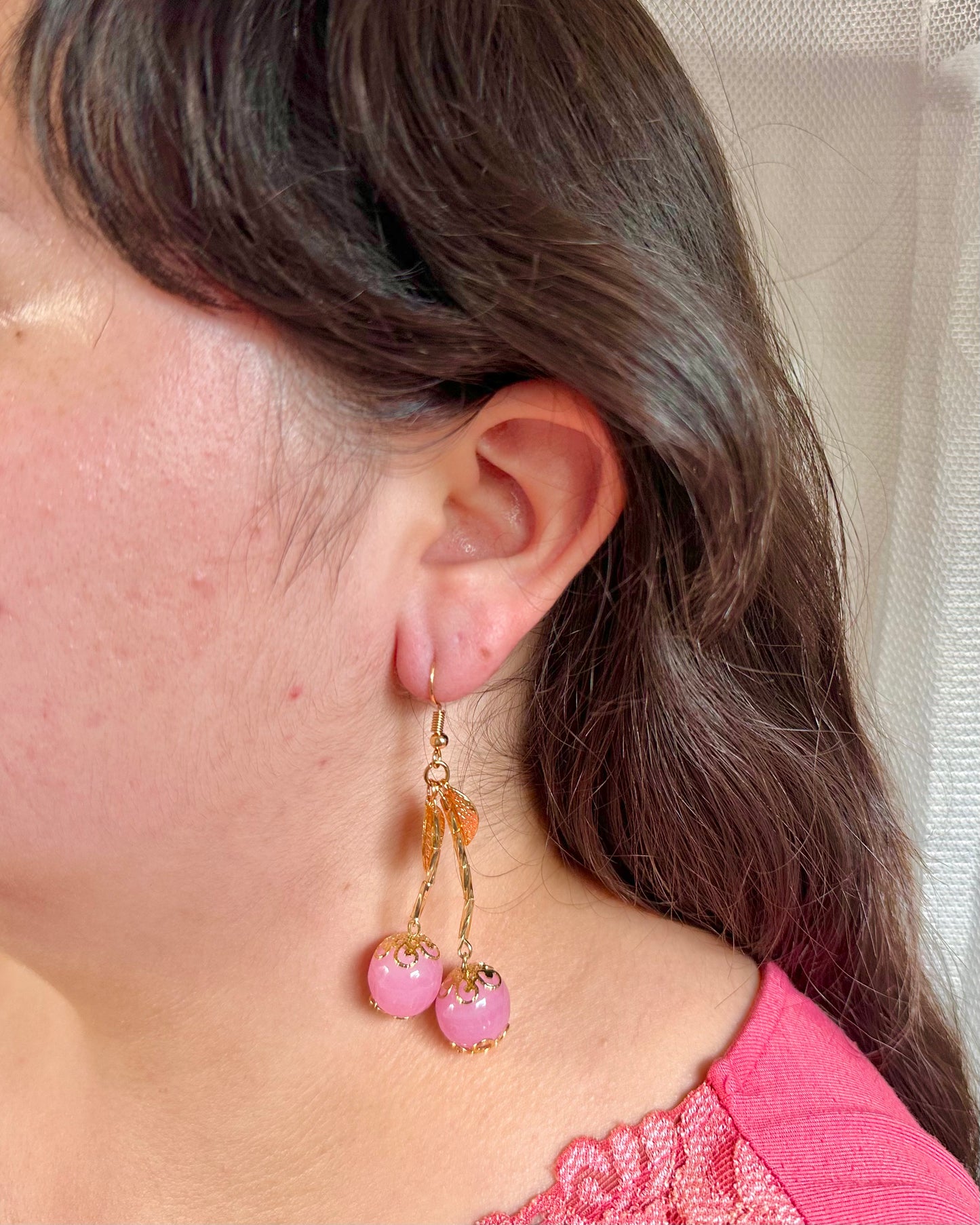 Cereza Rosada Earrings