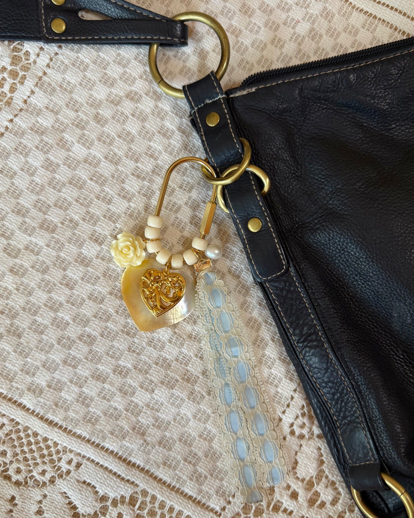 Corazón Celeste Bag Charm