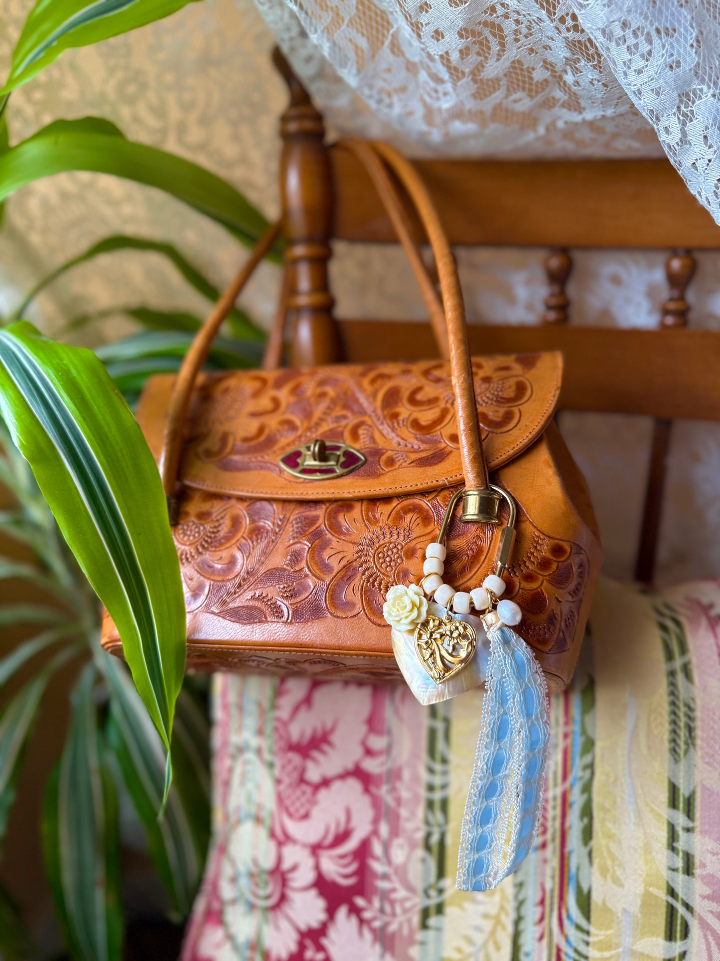 Corazón Celeste Bag Charm