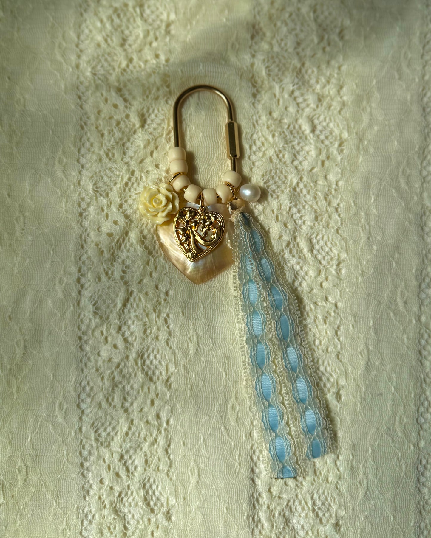 Corazón Celeste Bag Charm