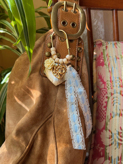 Corazón Celeste Bag Charm